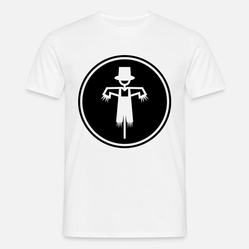 Vogelscheuche - Männer T-Shirt - Weiß