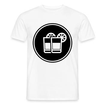 Cocktail Icon - Männer T-Shirt - Weiß - Vorne - AI Model Male 178 dark (178cm)