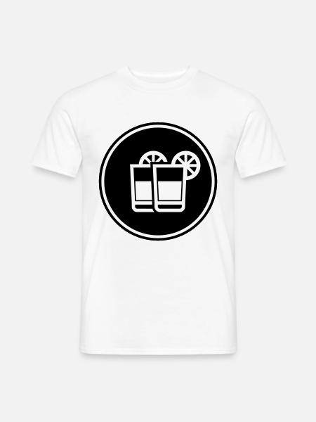Cocktail Icon - Männer T-Shirt - Weiß