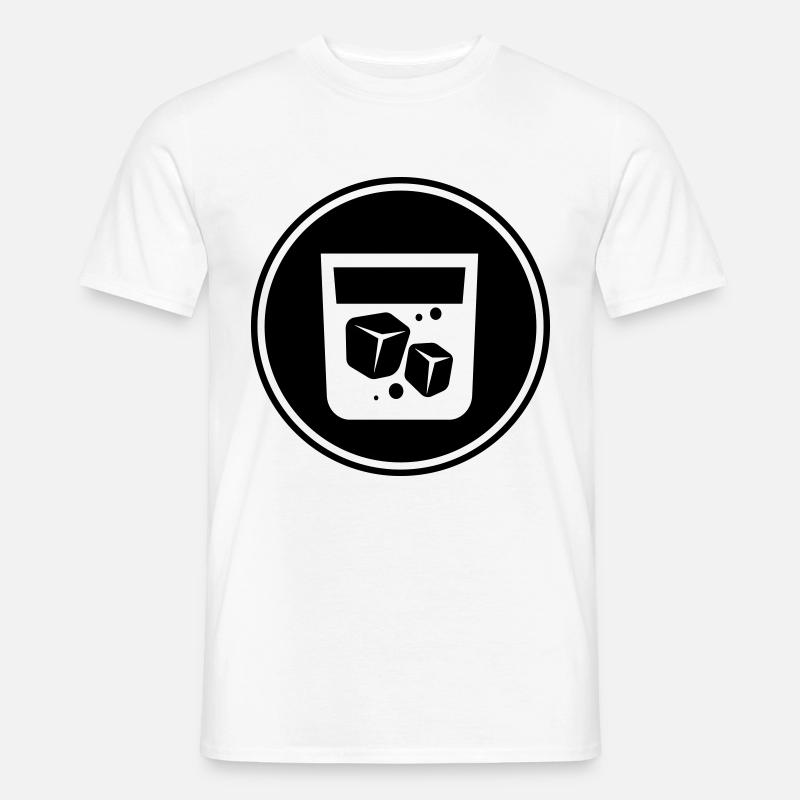 Whisky Icon - Männer T-Shirt - Weiß