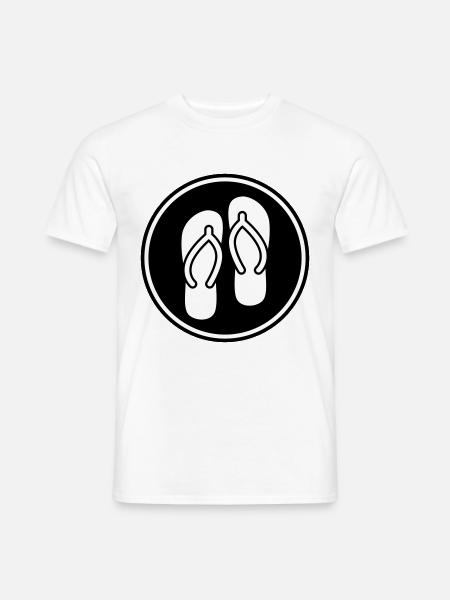 Flip-flops icon - Men's T-Shirt - white