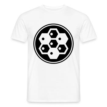 Beekeeper symbol - Men's T-Shirt - white - Front - AI Model Male 178 dark (178cm)