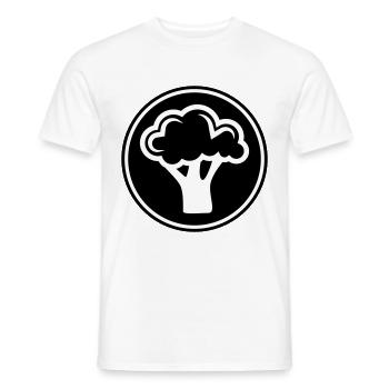 Légumes au brocoli - T-shirt homme - blanc - Devant - AI Model Male 178 dark (178cm)