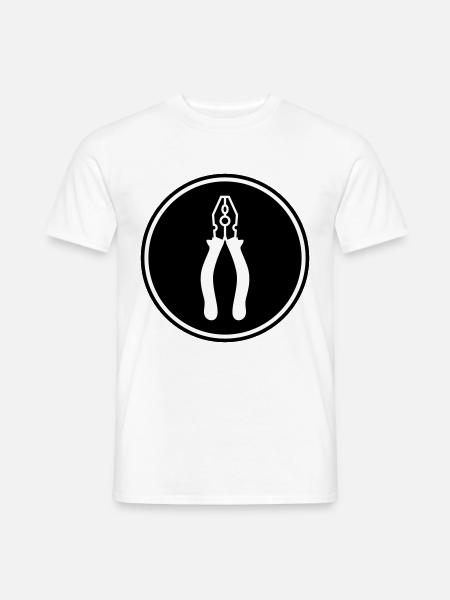 Zange Handwerker - Männer T-Shirt - Weiß