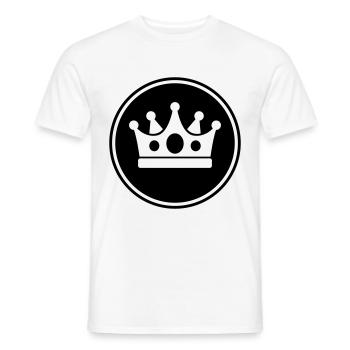 Crown Symbol - Men's T-Shirt - white - Front - AI Model Male 178 dark (178cm)