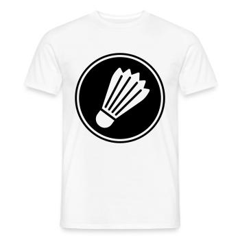 badminton - T-shirt homme - blanc - Devant - AI Model Male 178 dark (178cm)