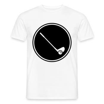 Golf symbol - Männer T-Shirt - Weiß - Vorne - AI Model Male 178 dark (178cm)