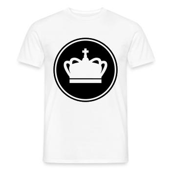 Krone - Männer T-Shirt - Weiß - Vorne - AI Model Male 178 dark (178cm)
