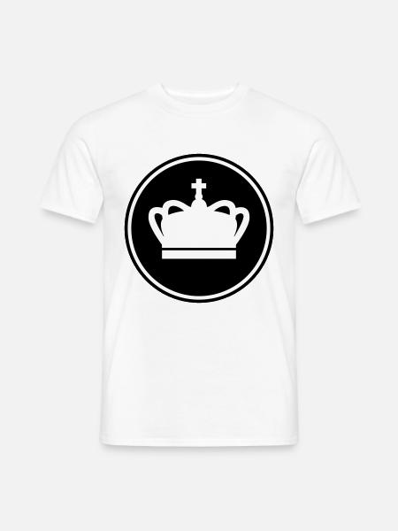 Krone - Männer T-Shirt - Weiß