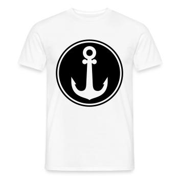 Anker Icon - Männer T-Shirt - Weiß - Vorne - AI Model Male 178 dark (178cm)