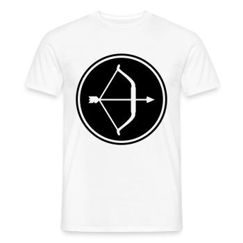 Bow and arrow - Men's T-Shirt - white - Front - AI Model Male 178 dark (178cm)