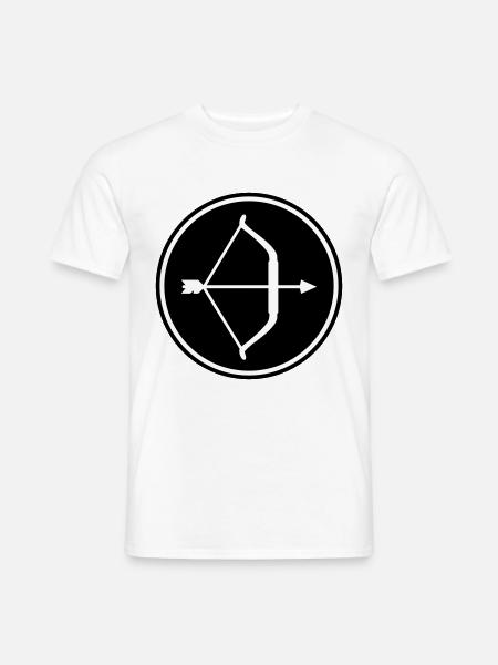 Pfeil und Bogen - Männer T-Shirt - Weiß