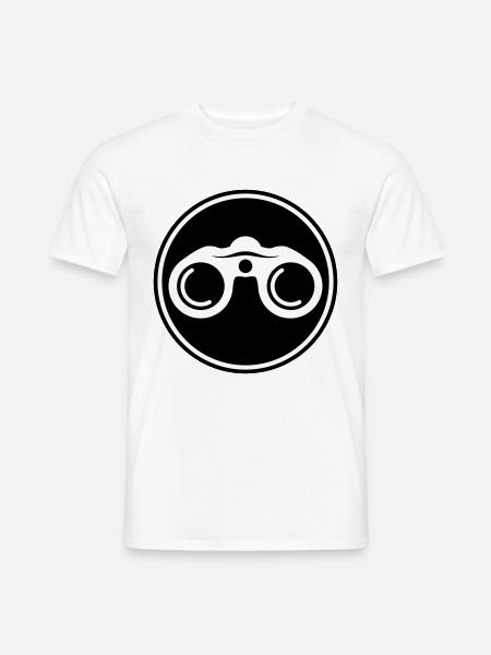 Binoculars icon - Men's T-Shirt - white