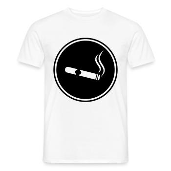 Cigar Symbol - Men's T-Shirt - white - Front - AI Model Male 178 dark (178cm)