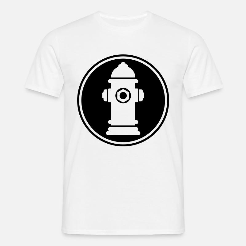 Hydrant Icon - Männer T-Shirt - Weiß