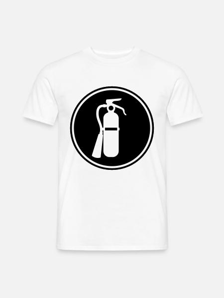 Fire extinguisher icon - Men's T-Shirt - white