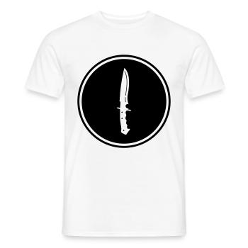 Messer icon - Männer T-Shirt - Weiß - Vorne - AI Model Male 178 dark (178cm)
