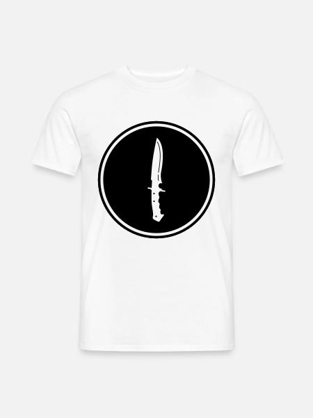 Messer icon - Männer T-Shirt - Weiß
