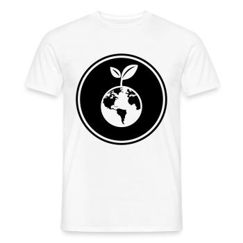 Planète Terre - T-shirt homme - blanc - Devant - AI Model Male 178 dark (178cm)