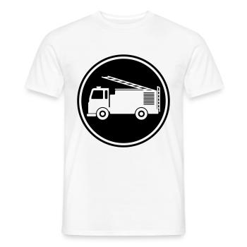 Feuerwehrauto - Männer T-Shirt - Weiß - Vorne - AI Model Male 178 dark (178cm)