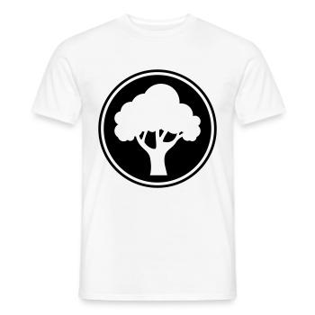 Tree Nature Symbol - Men's T-Shirt - white - Front - AI Model Male 178 dark (178cm)
