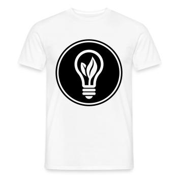 Glühbirne Symbol - Männer T-Shirt - Weiß - Vorne - AI Model Male 178 dark (178cm)