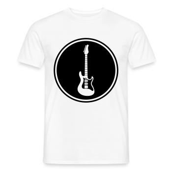 Symbole de guitare - T-shirt homme - blanc - Devant - AI Model Male 178 dark (178cm)