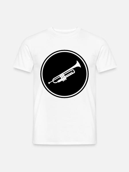 Trompete musik - Männer T-Shirt - Weiß