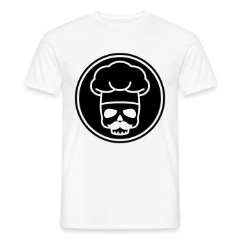 Koch skull icon - Men's T-Shirt - white - Front - AI Model Male 178 dark (178cm)