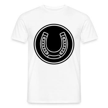 Hufeisen Icon - Männer T-Shirt - Weiß - Vorne - AI Model Male 178 dark (178cm)