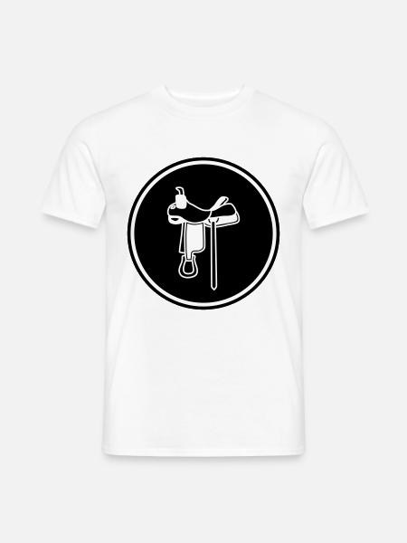 saddle icon - Men's T-Shirt - white