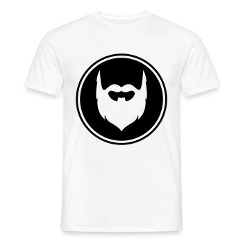 Symbole de barbe - T-shirt homme - blanc - Devant - AI Model Male 178 dark (178cm)