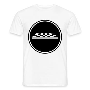 Chess board icon - Men's T-Shirt - white - Front - AI Model Male 178 dark (178cm)
