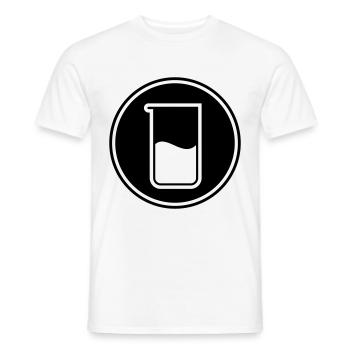 Chimie des tubes à essai - T-shirt homme - blanc - Devant - AI Model Male 178 dark (178cm)