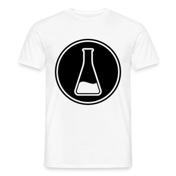 Icône de tube à essai - T-shirt homme - blanc - Devant - AI Model Male 178 dark (178cm)