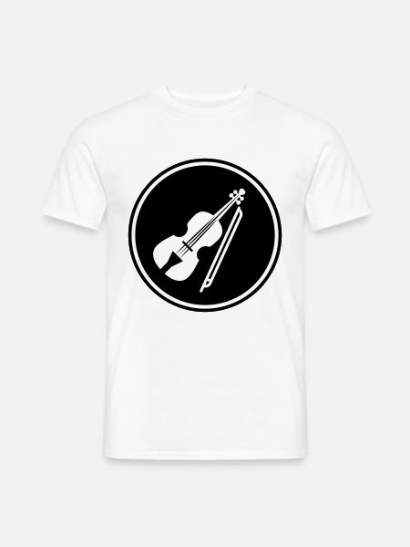 Violin Icon symbol - Men's T-Shirt - white