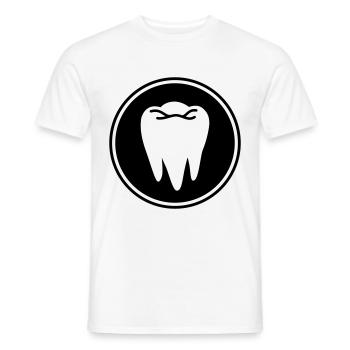 Tooth icon icon - Men's T-Shirt - white - Front - AI Model Male 178 dark (178cm)