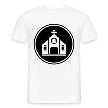 Kirche glaube - Männer T-Shirt - Weiß - Vorne - AI Model Male 178 dark (178cm)