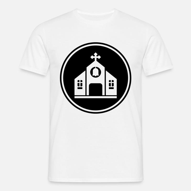 Kirche glaube - Männer T-Shirt - Weiß