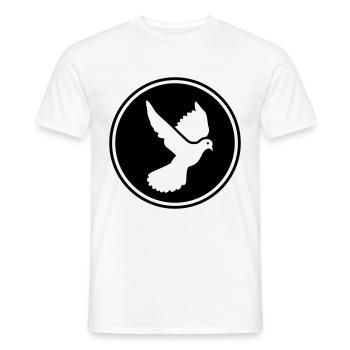 Dove symbol - Men's T-Shirt - white - Front - AI Model Male 178 dark (178cm)