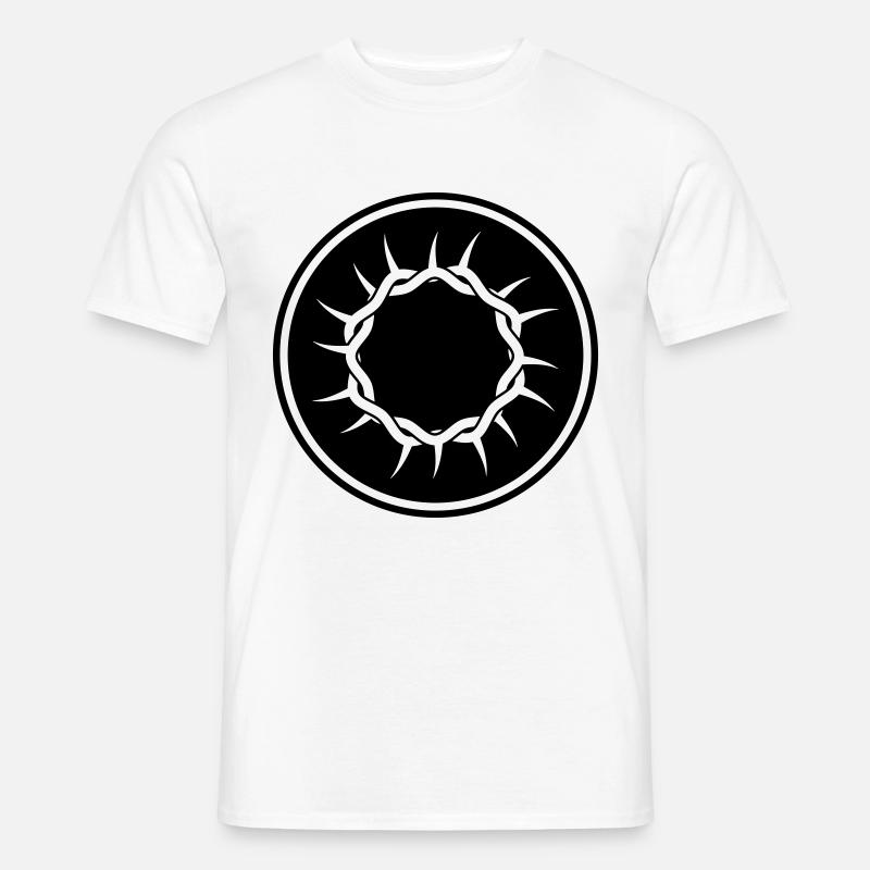 Dornenkrone - Männer T-Shirt - Weiß