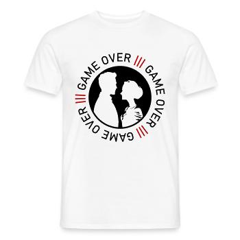 Jeu de couple de mariage sur le couple de mariage Jga - T-shirt homme - blanc - Devant - AI Model Male 178 dark (178cm)
