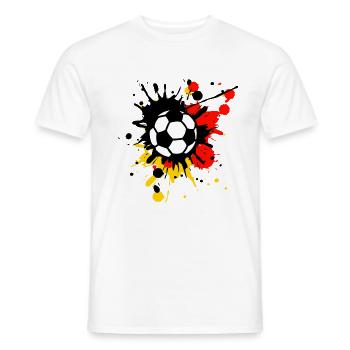 Germany Fan Flag - Men's T-Shirt - white - Front - AI Model Male 178 dark (178cm)