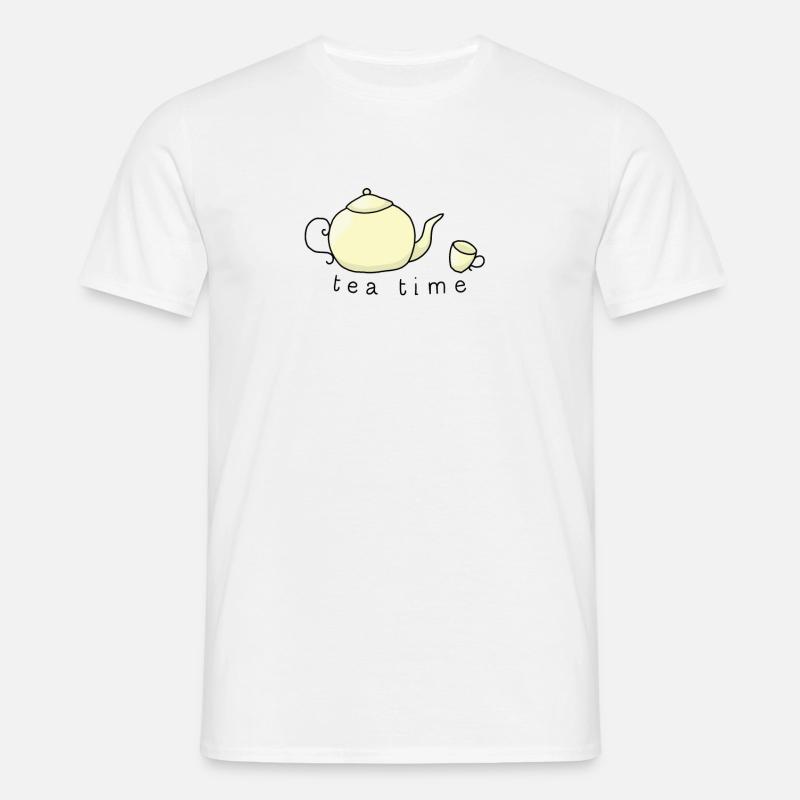 tea time - Männer T-Shirt - Weiß