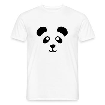 panda - Men's T-Shirt - white - Front - AI Model Male 178 dark (178cm)