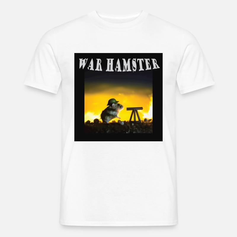 War hamster - Männer T-Shirt - Weiß
