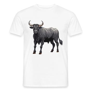 Bulle Tier Taurus - Männer T-Shirt - Weiß - Vorne - AI Model Male 178 dark (178cm)
