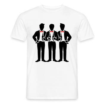 Marié Crew Enterrement de vie de jeune fille - T-shirt homme - blanc - Devant - AI Model Male 178 dark (178cm)