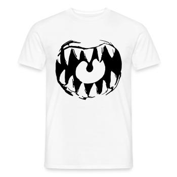 Große Klappe - Männer T-Shirt - Weiß - Vorne - AI Model Male 178 dark (178cm)