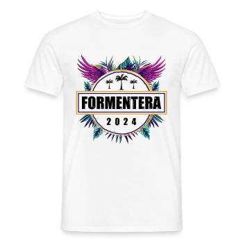 L’équipe de Formentera 2024 - T-shirt homme - blanc - Devant - AI Model Male 178 dark (178cm)